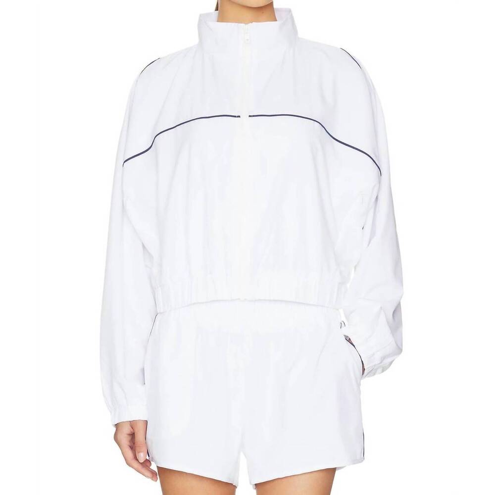 NEW YEAR OF OURS year tennis windbreaker in white